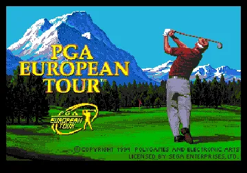 PGA European Tour (USA, Europe) screen shot title